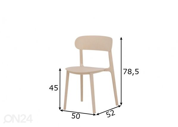 Обеденные стулья Åstol, 2 шт размеры