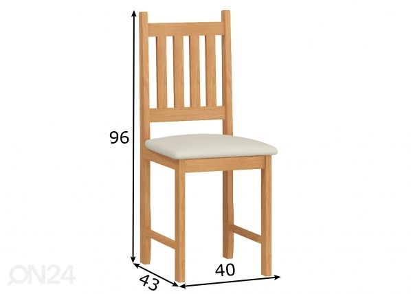 Обеденные стулья Eco, 2 шт размеры