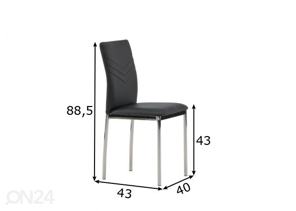 Обеденные стулья Lily, 2 шт размеры