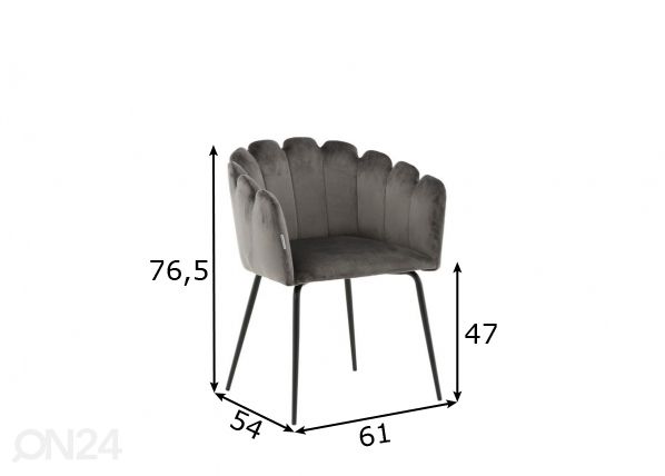 Обеденные стулья Limhamn, 2 шт размеры