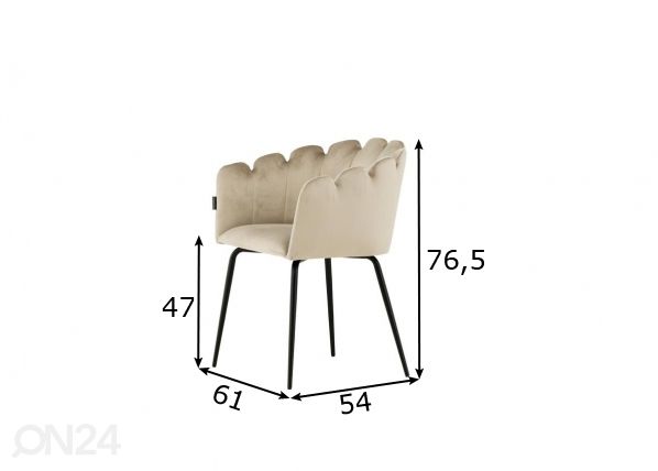 Обеденные стулья Limhamn, 2 шт размеры
