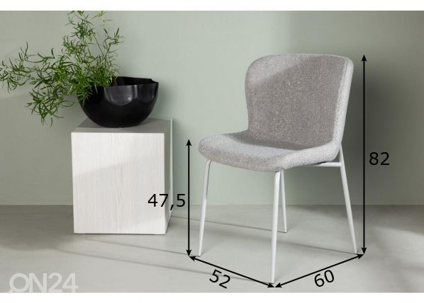 Обеденные стулья Modesto, 2 шт размеры
