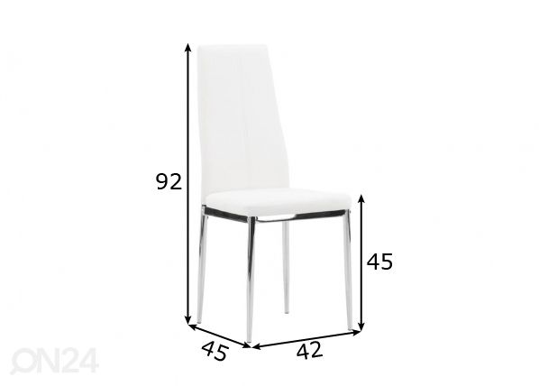 Обеденные стулья Pastill, 2 шт размеры