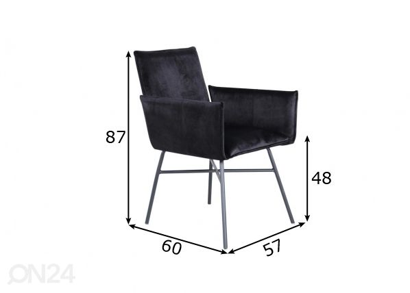 Обеденные стулья Petra, 2 шт размеры