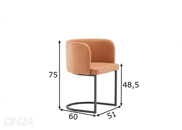 Обеденные стулья Simrishamn, 2 шт размеры