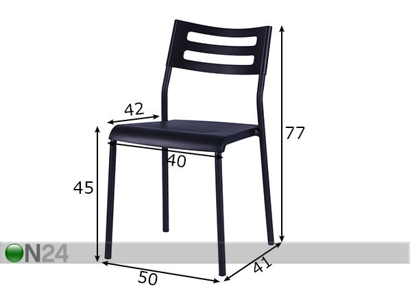 Обеденные стулья Sit, 2 шт размеры