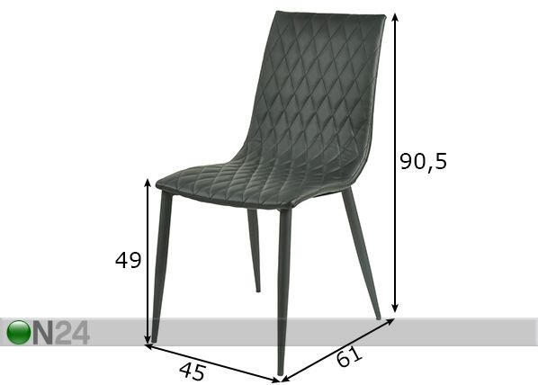 Обеденные стулья Sit, 2 шт размеры