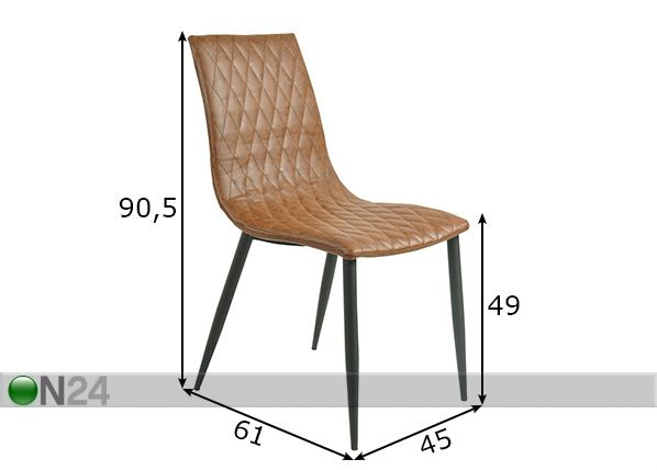 Обеденные стулья Sit, 2 шт размеры
