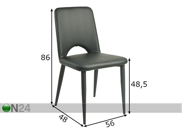 Обеденные стулья Sit, 2 шт размеры
