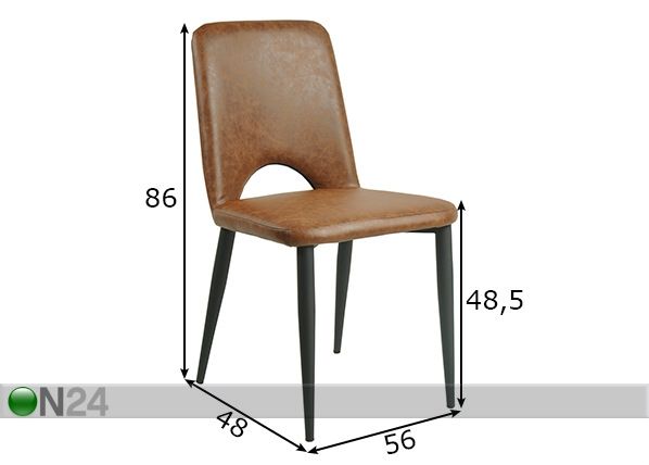 Обеденные стулья Sit, 2 шт размеры