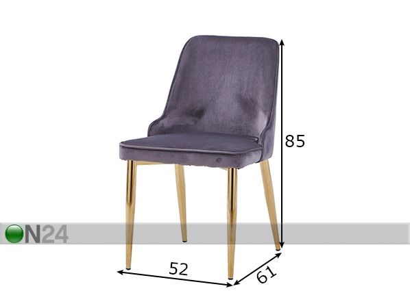Обеденные стулья Sit, 2 шт размеры