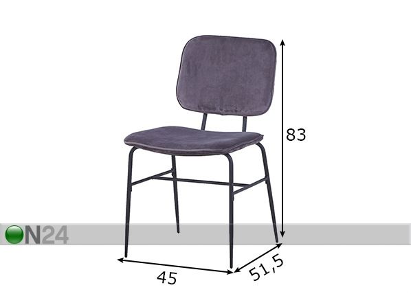 Обеденные стулья Sit, 2 шт размеры