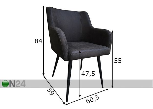 Обеденные стулья Sit, 2 шт размеры