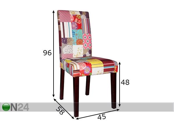 Обеденные стулья Sit, 2 шт размеры