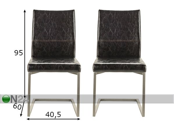 Обеденные стулья Sit, 2 шт размеры