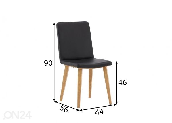 Обеденные стулья Today, 2 шт размеры