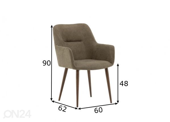 Обеденные стулья Tomorrow, 2 шт размеры