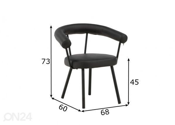 Обеденные стулья Västerås, 2 шт размеры