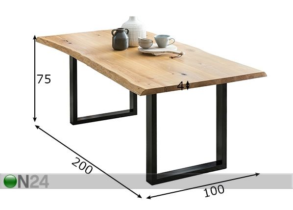 Обеденный стол 100x200 cm размеры