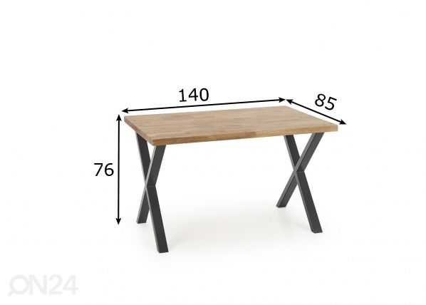 Обеденный стол 140x85 cm размеры