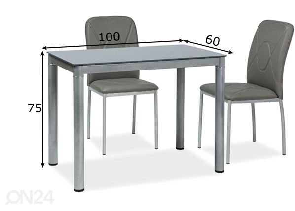 Обеденный стол 60x100 cm размеры