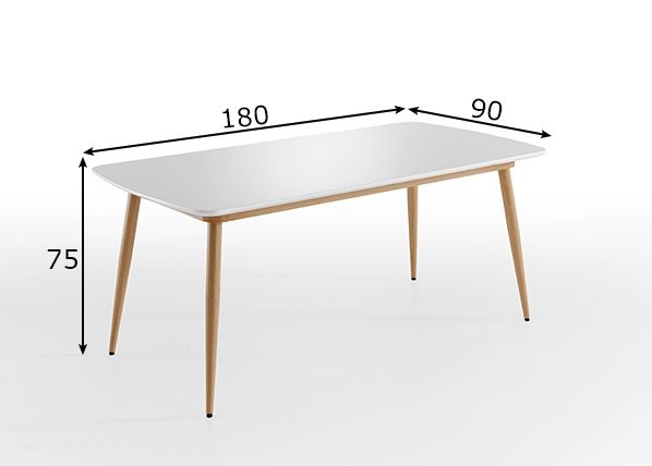 Обеденный стол Bozen 90x180 cm размеры