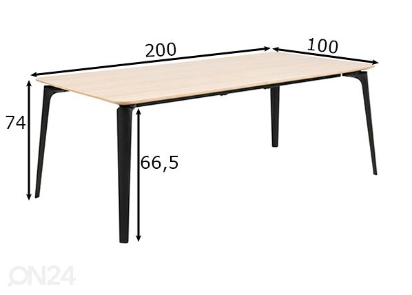Обеденный стол City размеры
