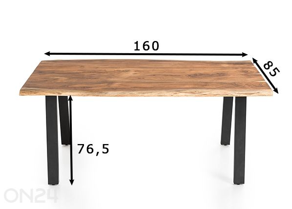Обеденный стол Saira 85x160 см