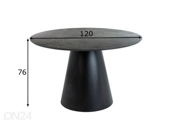 Обеденный стол Spirit Ø 120 cm размеры