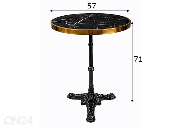 Обеденный стол This&That Ø57 cm размеры