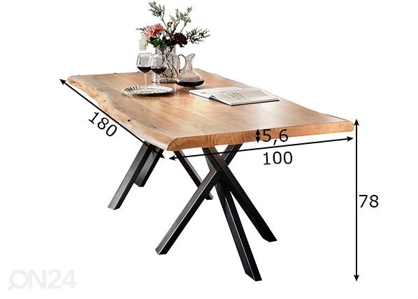 Обеденный стол Tische 100x180 cm размеры