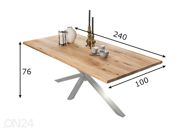 Обеденный стол Tische 100x240 cm размеры