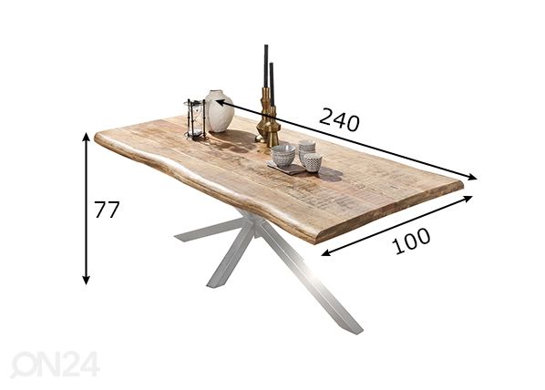 Обеденный стол Tische 100x240 cm размеры