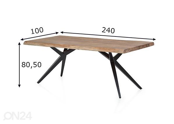 Обеденный стол Tische 100x240 cm размеры