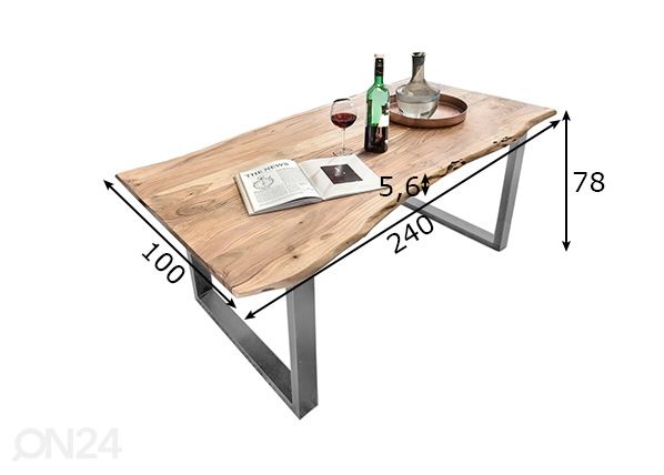 Обеденный стол Tische 240x100 cm размеры