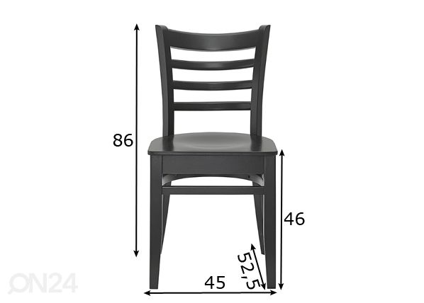 Обеденный стул Bistro 2 размеры