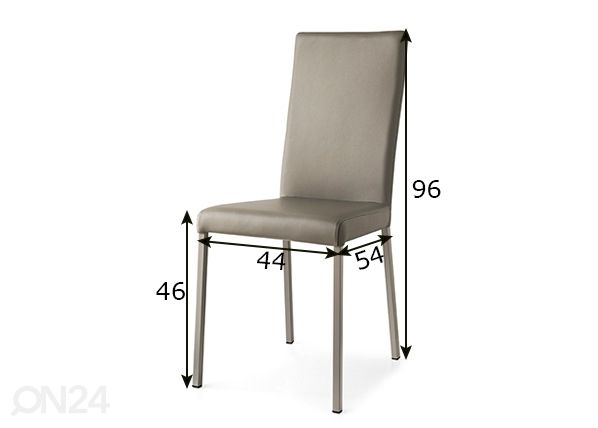 Обеденный стул Garda, 2 шт размеры