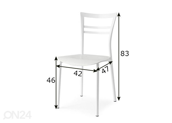 Обеденный стул Go, 2 шт размеры