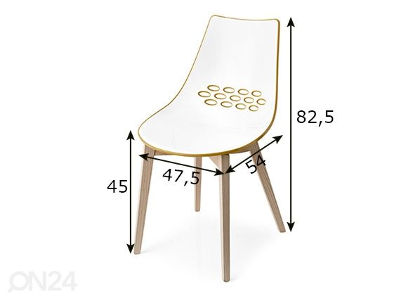 Обеденный стул Jam, 2 шт размеры