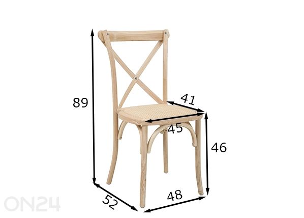 Обеденный стул Kenas, 2 шт размеры