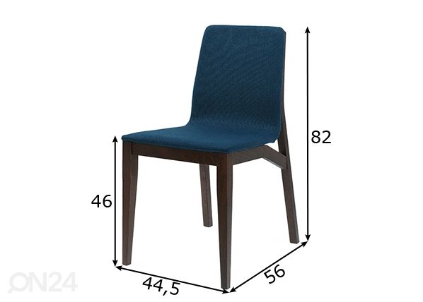 Обеденный стул Kos размеры