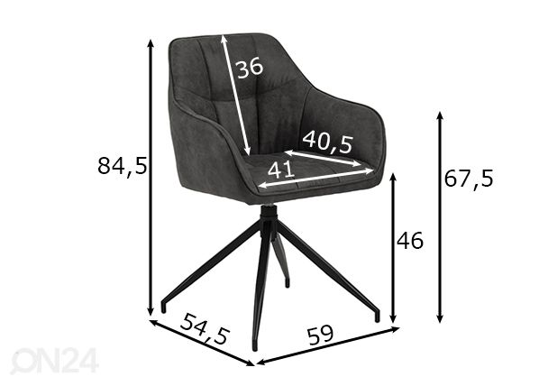 Обеденный стул Mesa размеры