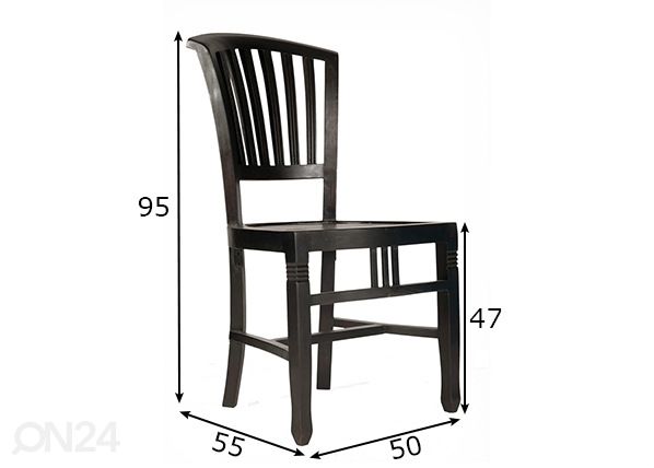 Обеденный стул Samba размеры
