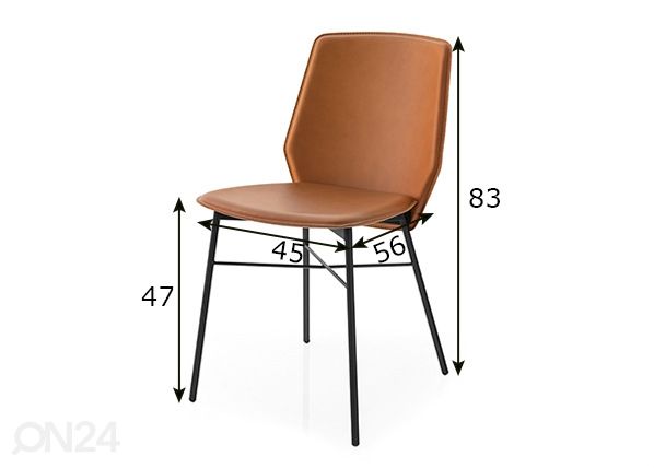 Обеденный стул Sibilla, 2 шт размеры