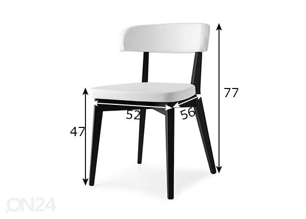 Обеденный стул Siren размеры