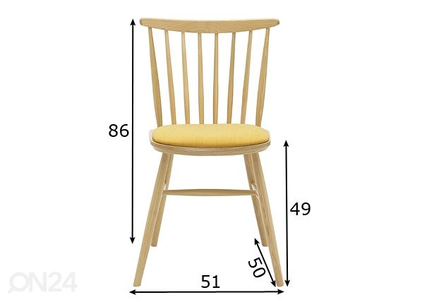 Обеденный стул Wand размеры