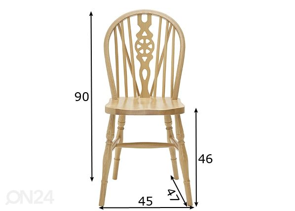Обеденный стул Windsor размеры