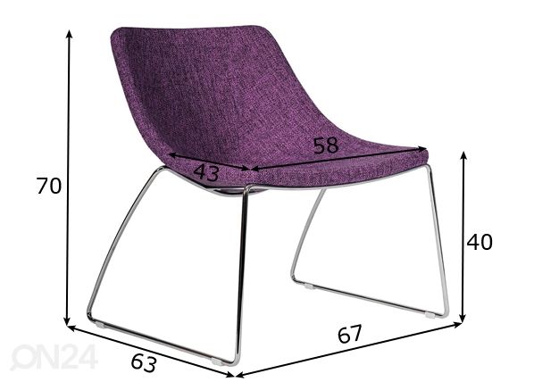 Офисный стул Soft размеры