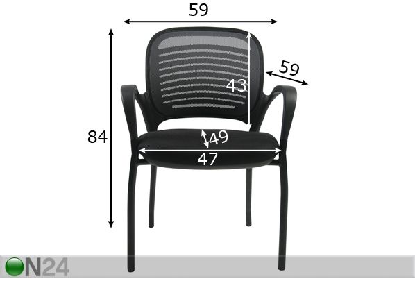 Офисный стул Torino размеры