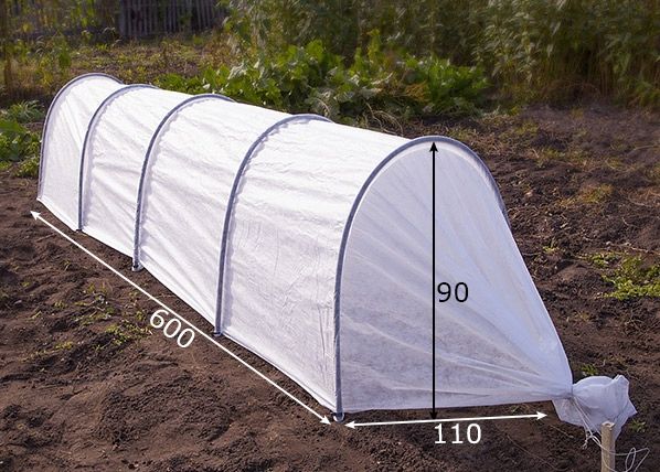 Парник Agrohex 1.1x6 м размеры